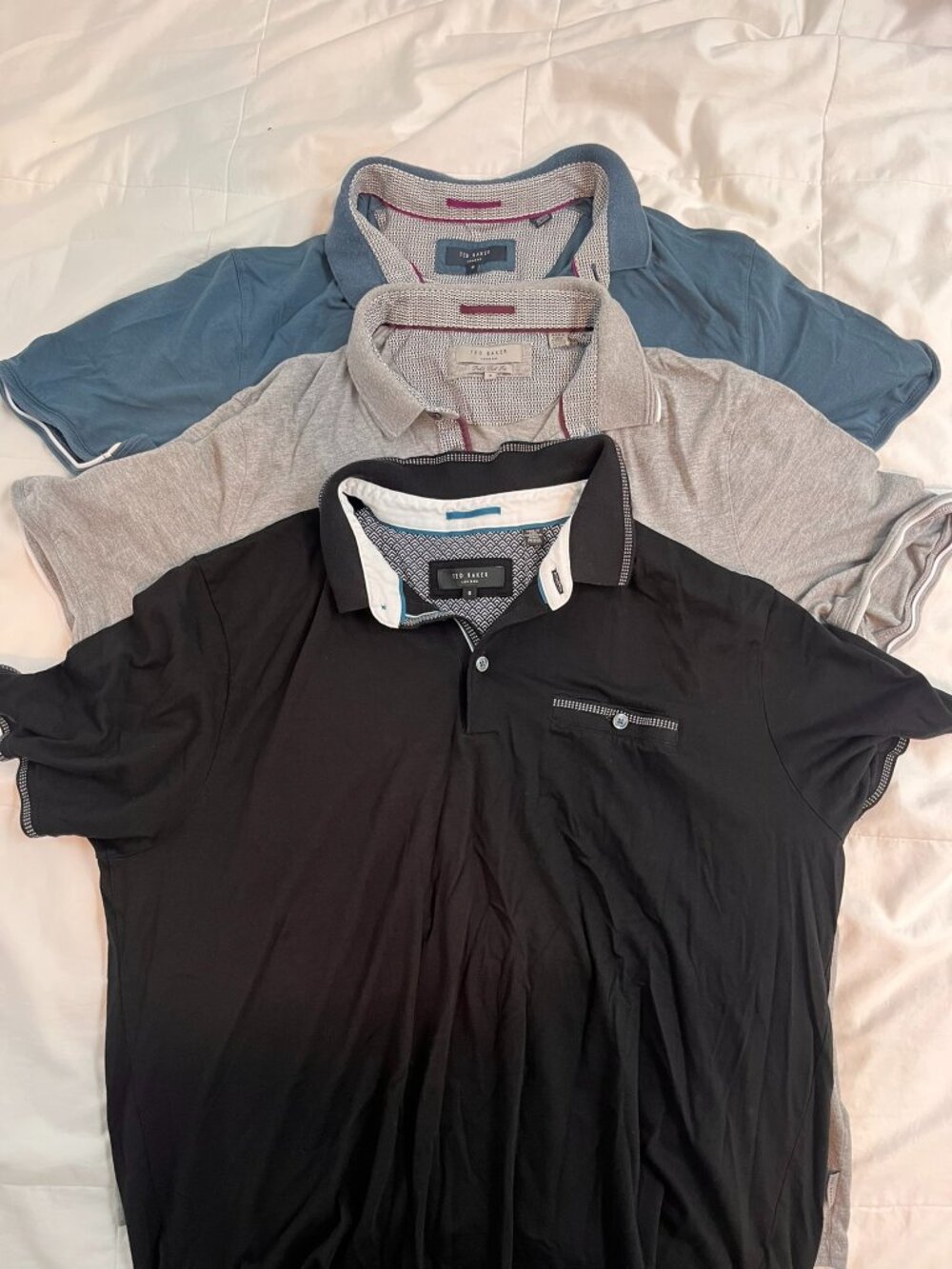 Ted Baker Polos - 3 Shirts, Size 6 (XXL)